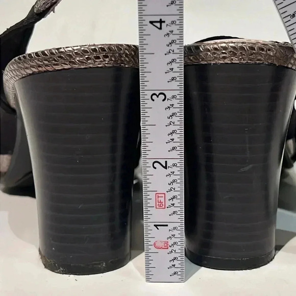 Dana Buchman slingback heels black 8‎ event cocktail party wedding open toe work - Picture 3 of 8